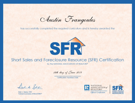 short sales and foreclosure resource certification